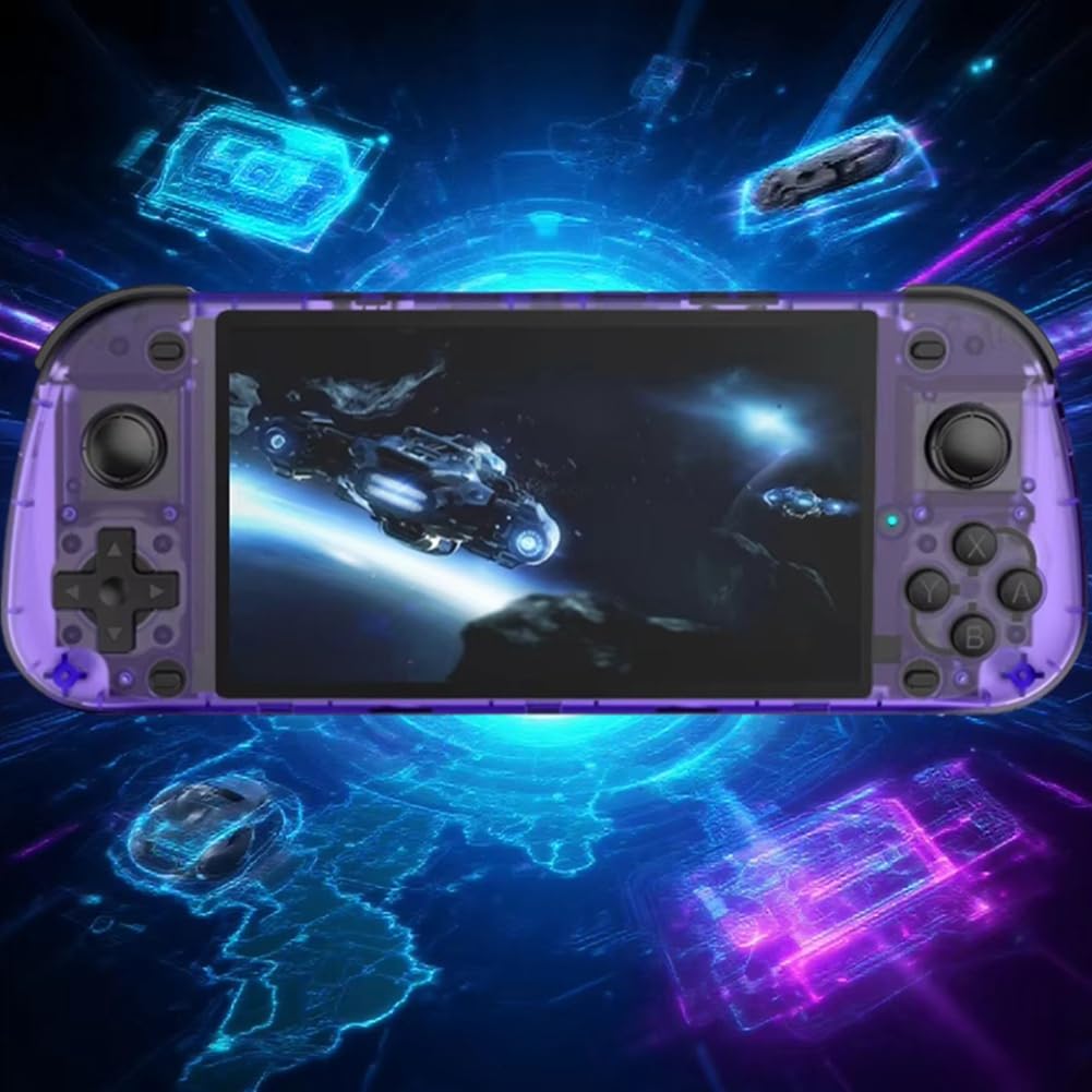 Console di Gioco Portatile retrò R50S da 5,1 Pollici, per Linux, Schermo IPS, Console di Gioco Online per Due Giocatori, 128 GB