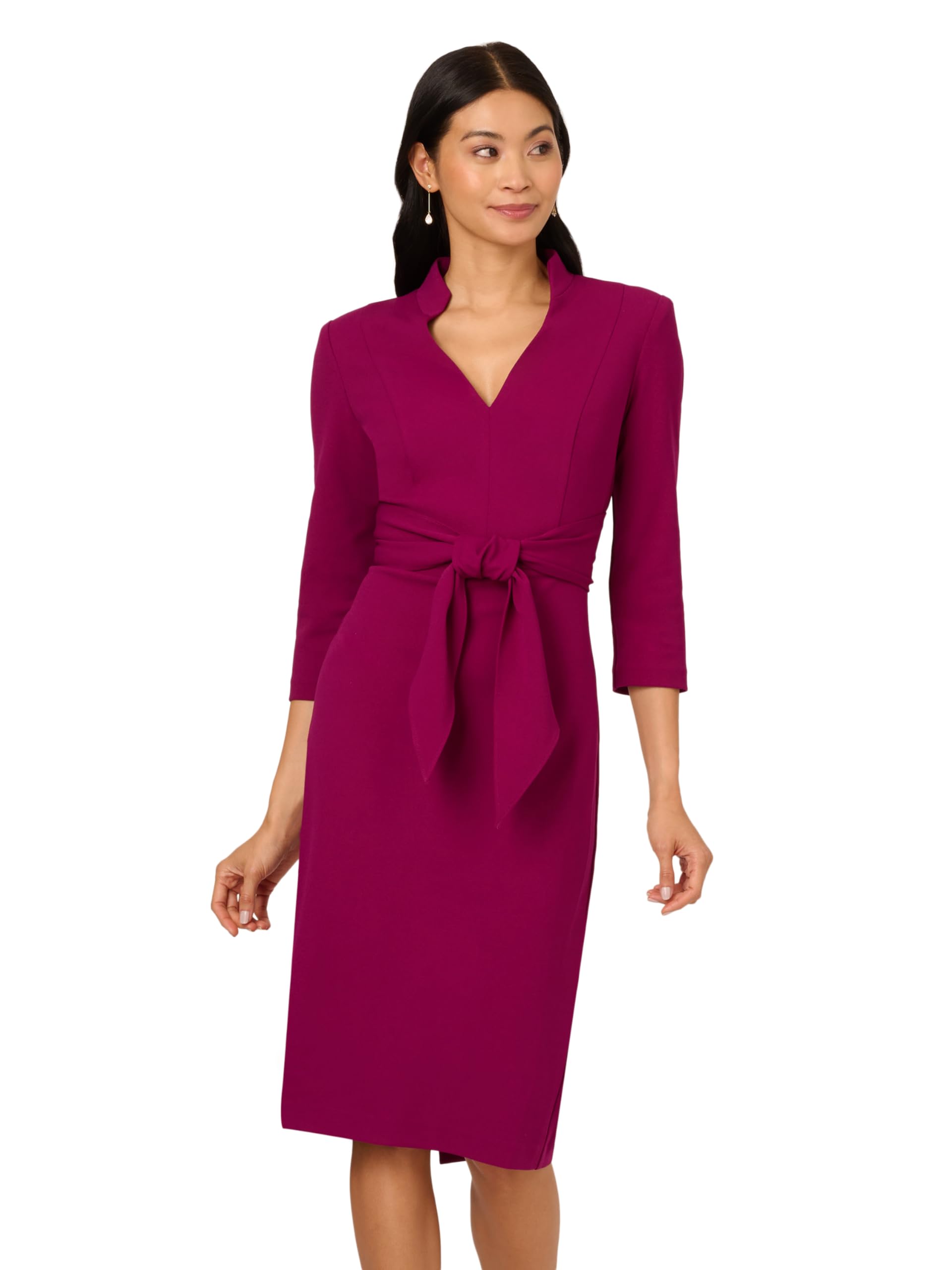 Adrianna Papell Women's Front Tie Short Dress