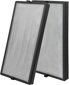 SAKEGDY 2 Pack JF999 Air Filter Replacement Compatible with Jafanda JF999 Air Cleaner Purifier 3-in-1 Filter