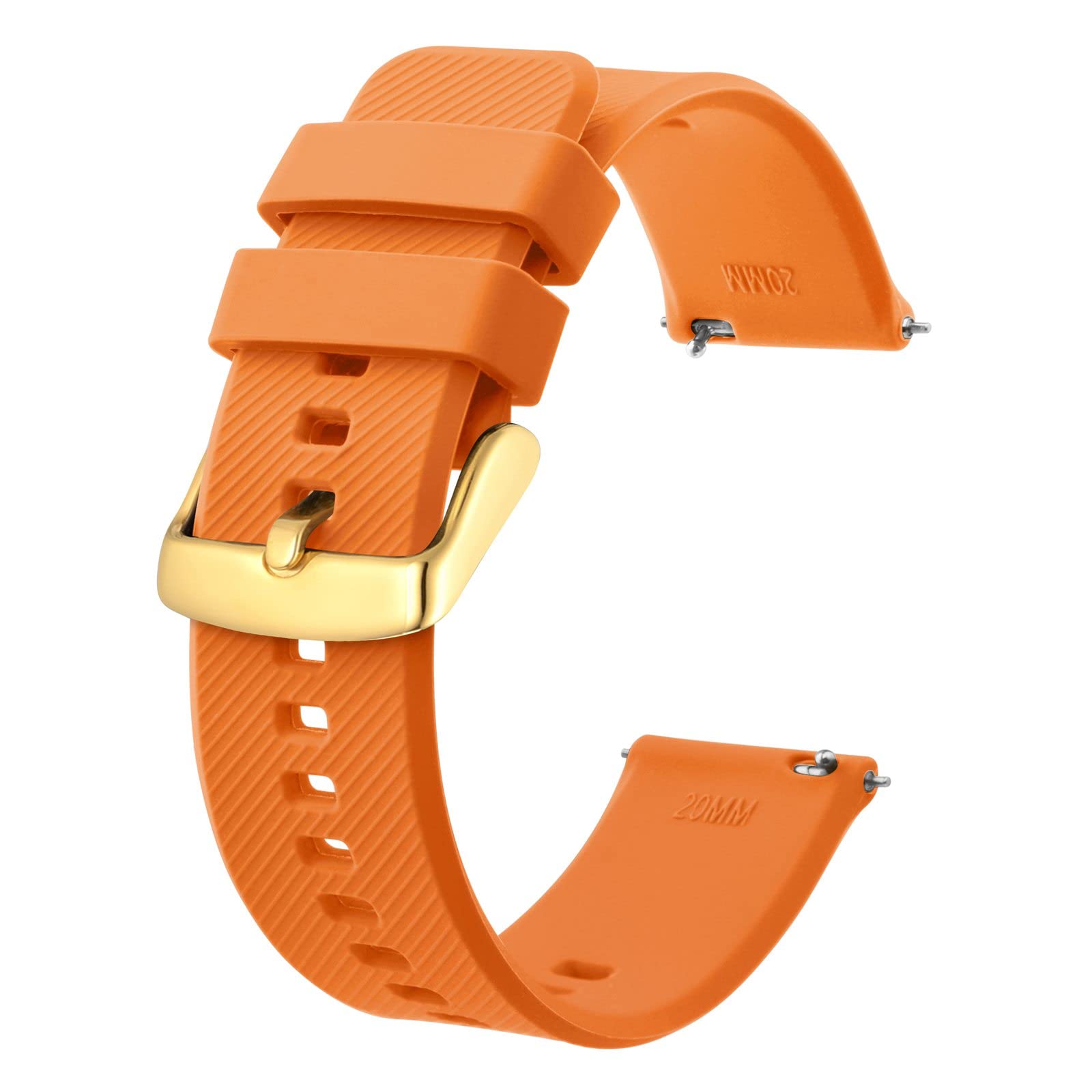 BISONSTRAP Uhrenarmband 19mm, Silikon Uhrenarmbänder mit Sch