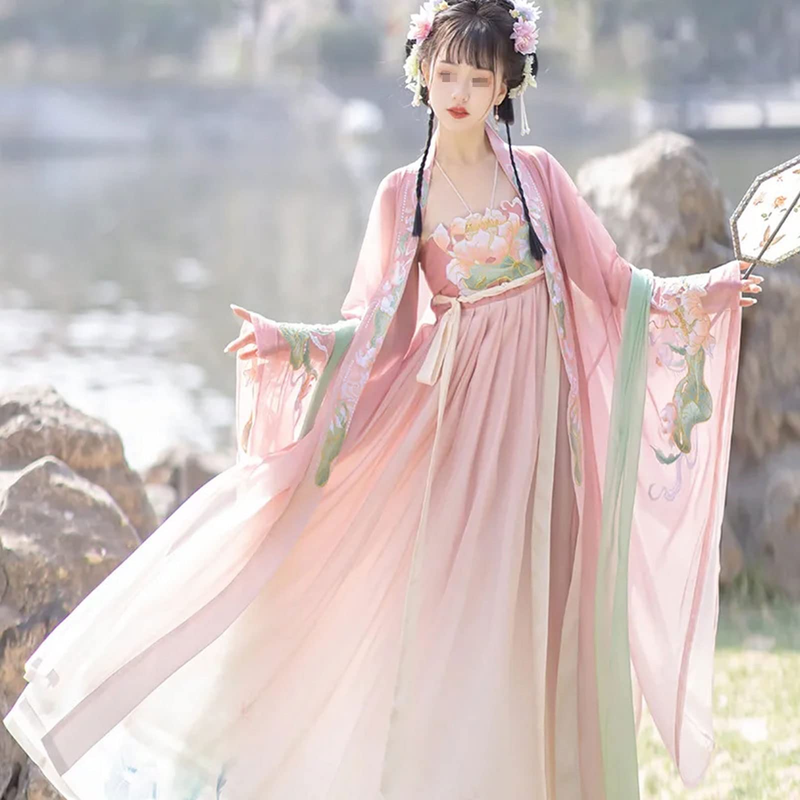 Amazon.co.jp: 中国の伝統的なドレス漢服の女性の妖精のドレス