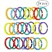 Produktbild TOYMYTOY 24 Stücke Baby Spielzeug Links Kinderwagen Ringe Beißring Rassel Links für Baby Neugeborenes