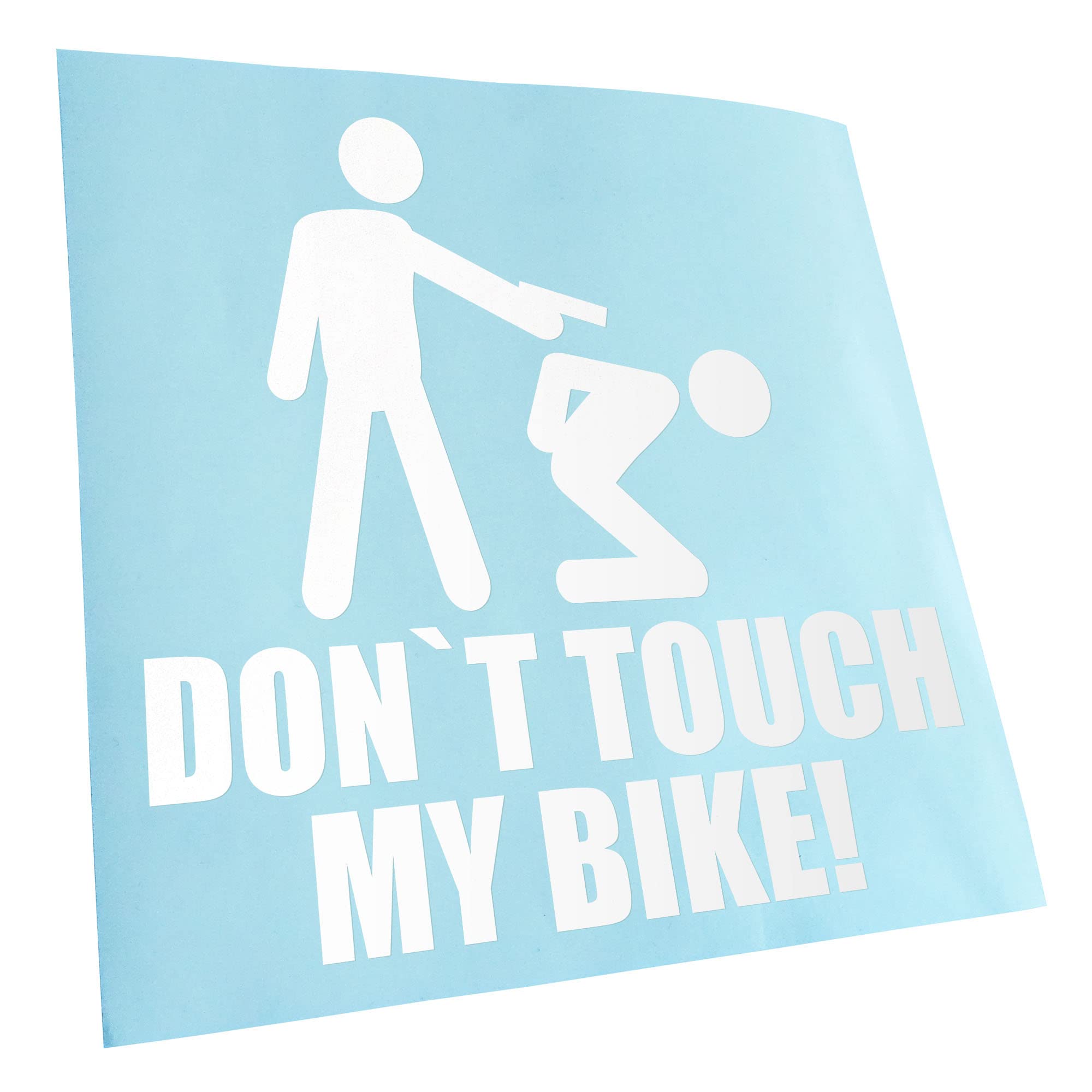 Kiwistar - Car Sticker - Dont Touch My Bike! Sticker for Car, Laptop, Bicycle, Truck, Motorcycle Multi-Coloured JDM Decal Racing