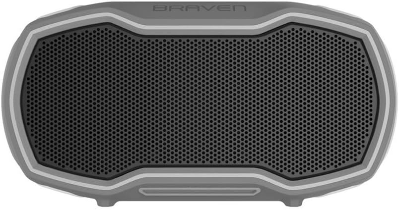Ready Prime Bluetooth Smart Speaker [Voice Control][Wireless][Waterproof][Shockproof] Powerful Sound [17-Hour Playtime] - Gray/Gray/Orange