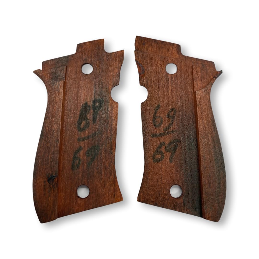 MANOPOLE ZIB per guancette Beretta F 81 Impugnatura a pistola realizzata a mano in legno di noce Guancette Ars.07