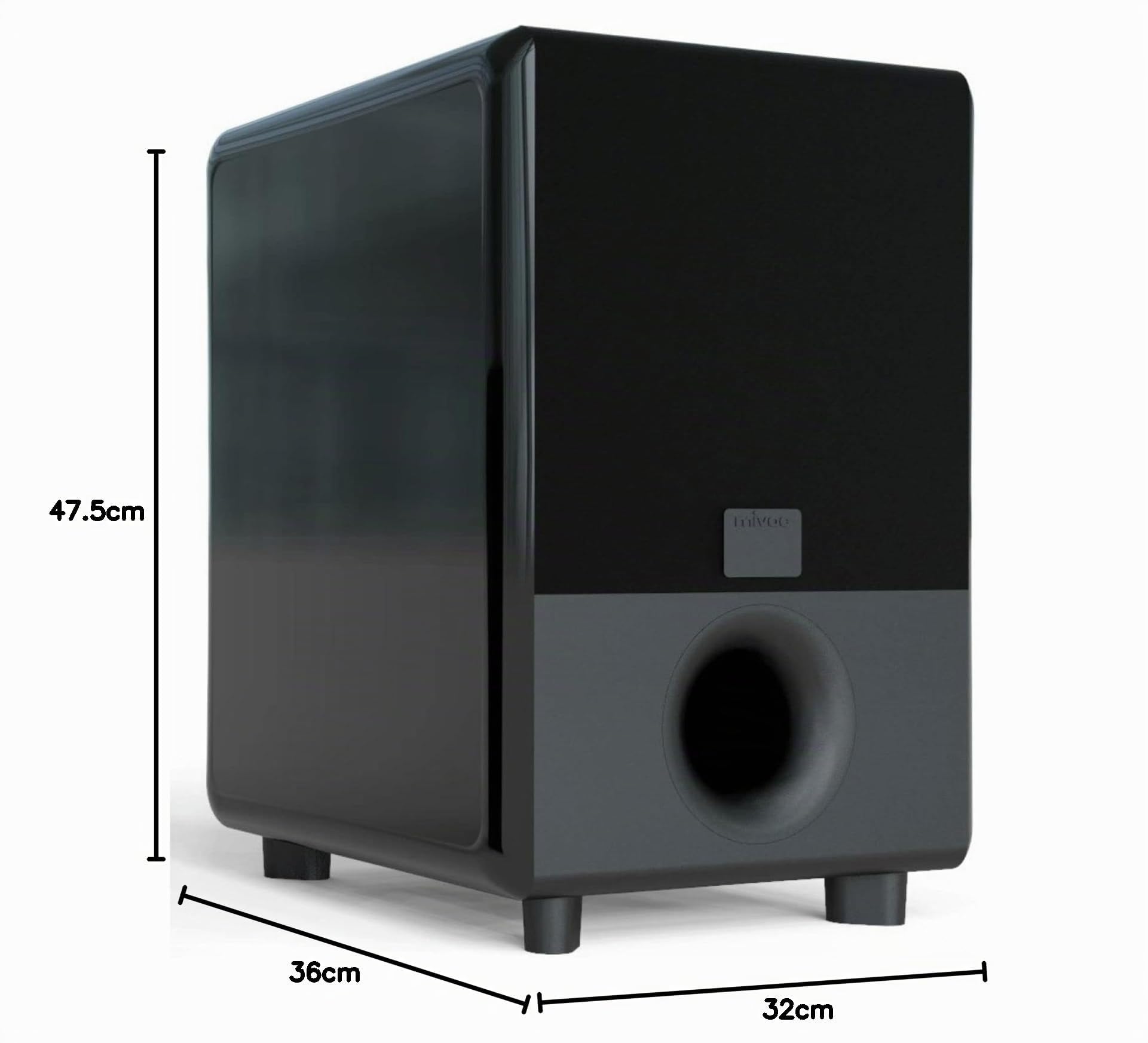 Altavoz subwoofer Hype 10 G2 HiFi de Mivoc, color negro, 300 W, de 20 a 180 Hz