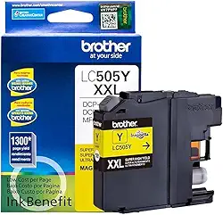 Cartucho de tinta Amarelo para 1200 impressões, médio, LC505Y