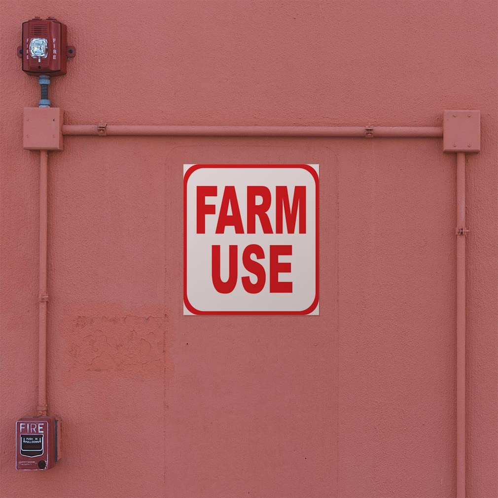 Snapklik.com : Industrial Decals Square Vinyl Stickers Farm Use Sign ...