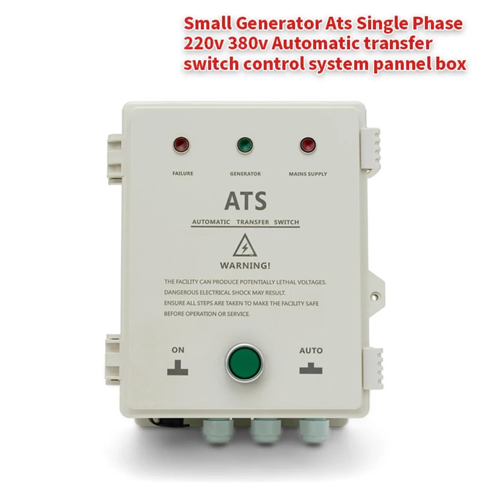 Silnik benzynowy 10kw 220 V 380 V, skrzynka sterownicza ATS, generator, podwójna moc, automatyczny przełącznik transferu, system panelu sterowania (380V GAS 6 otworów)
