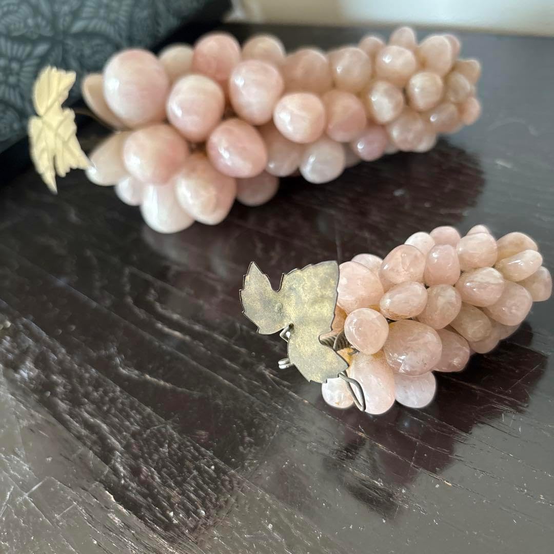 石のピンクの葡萄(大小2個) 石のピンクの葡萄(大小2個)