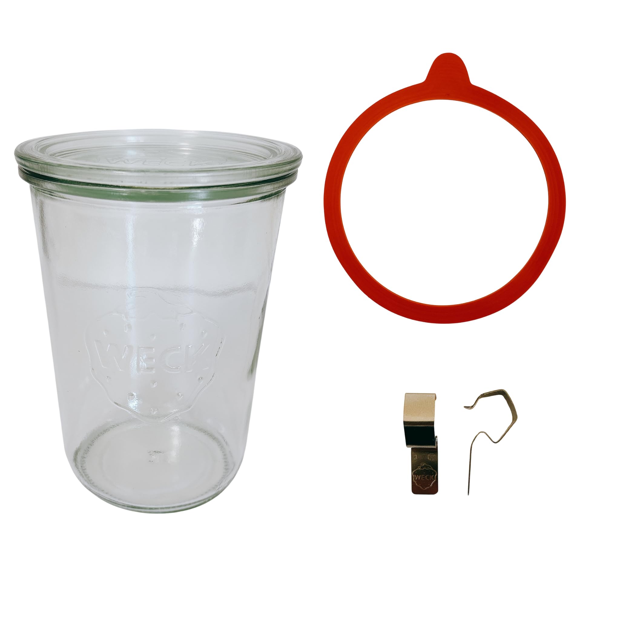 Amazon｜WECK ウェック ガラス キャニスター MOLD SHAPE 750ml ゴム