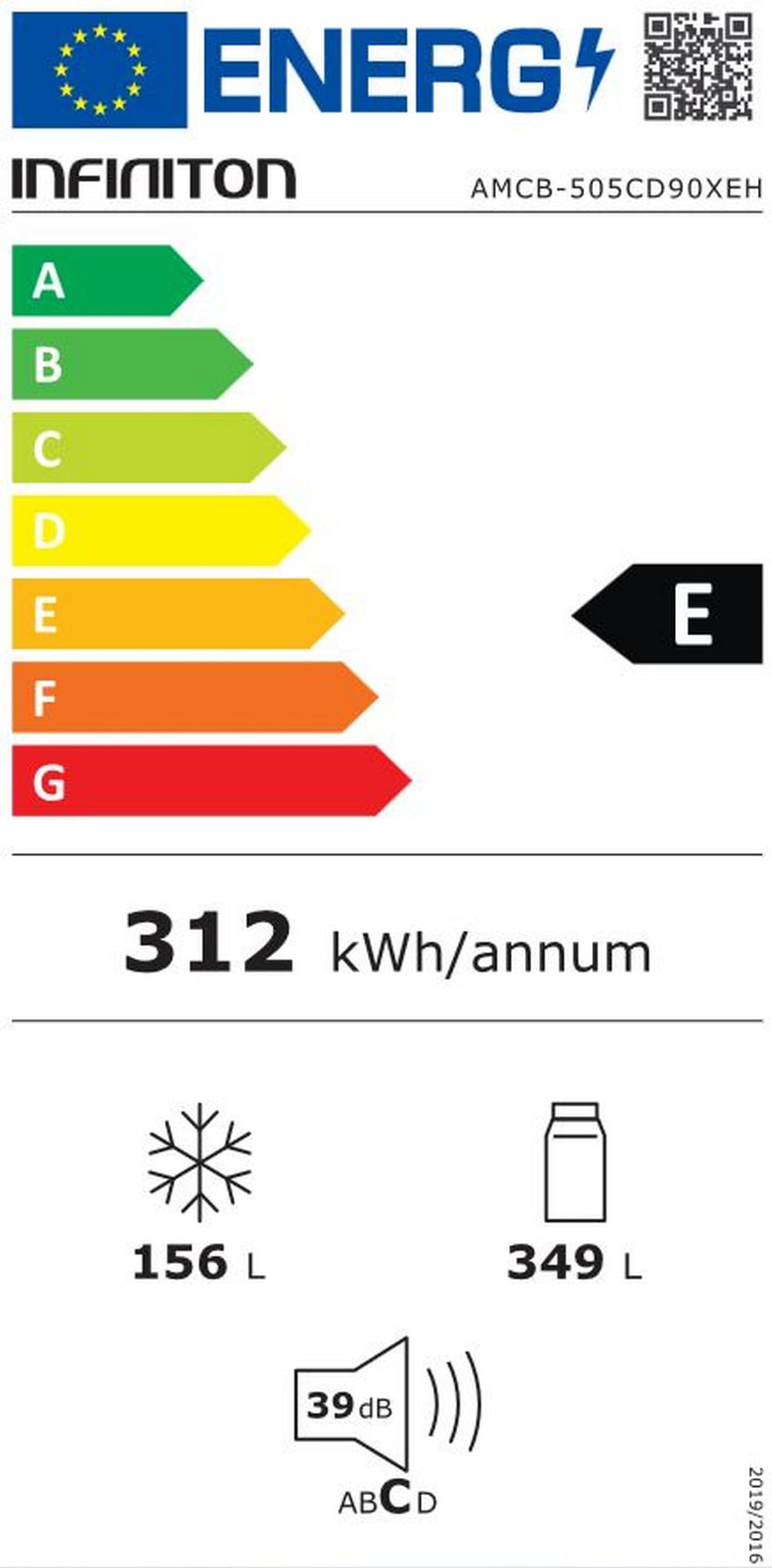 Frigorifico Americano Infiniton AMCB-505CD90XEH, 505 Litros, Total No Frost, E, Inox