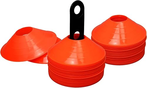 Miniatura 3 de BlueDot Trading Conos deportivos de alta visibilidad para entrenamiento de agilidad, fútbol, fútbol, baloncesto, marcadores de cono de campo para