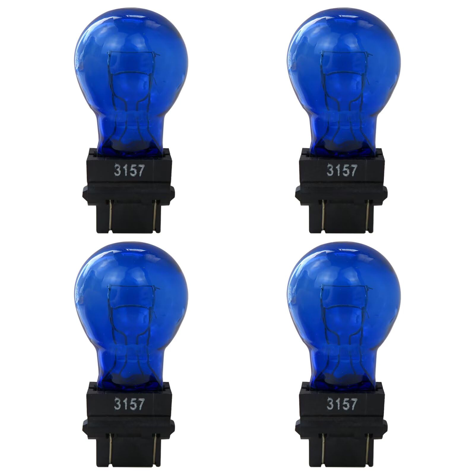 Artmavin 4x 3157 Light Bulbs Stop Trunk/Cargo Light Parking Light Corner Light S8 Miniature Lamp - Blue