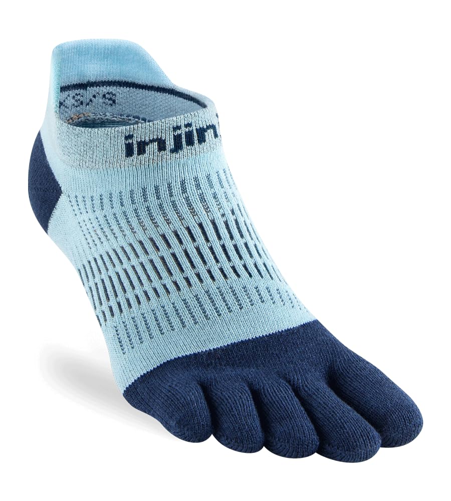 Injinji Women's Heron Run Lightweight No-Show Socks Eu 40 1/2-44 1/2+