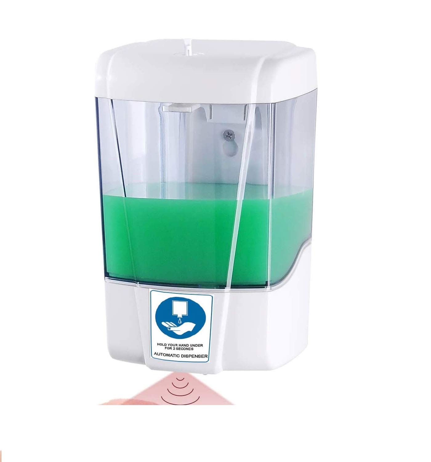 Automatic Hand Sanitizer Dispenser Wall Mounted, Simple Human Touchless