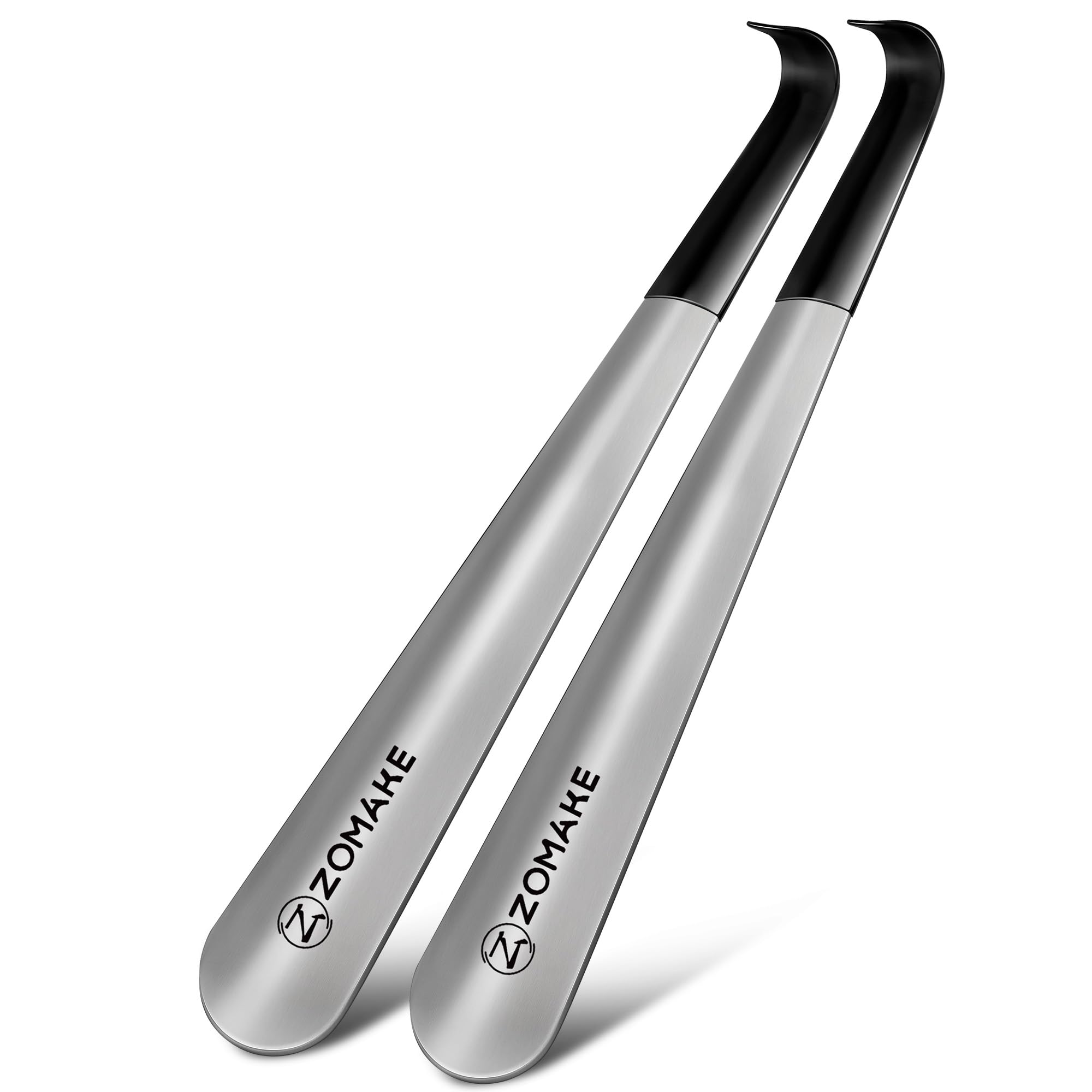 Shoe Horn Long Handled, 42CM Long Shoehorn Metal for Men Women Elderly Seniors, Extra Long Shoe Spoon Helper Boot Horn for Football Boots