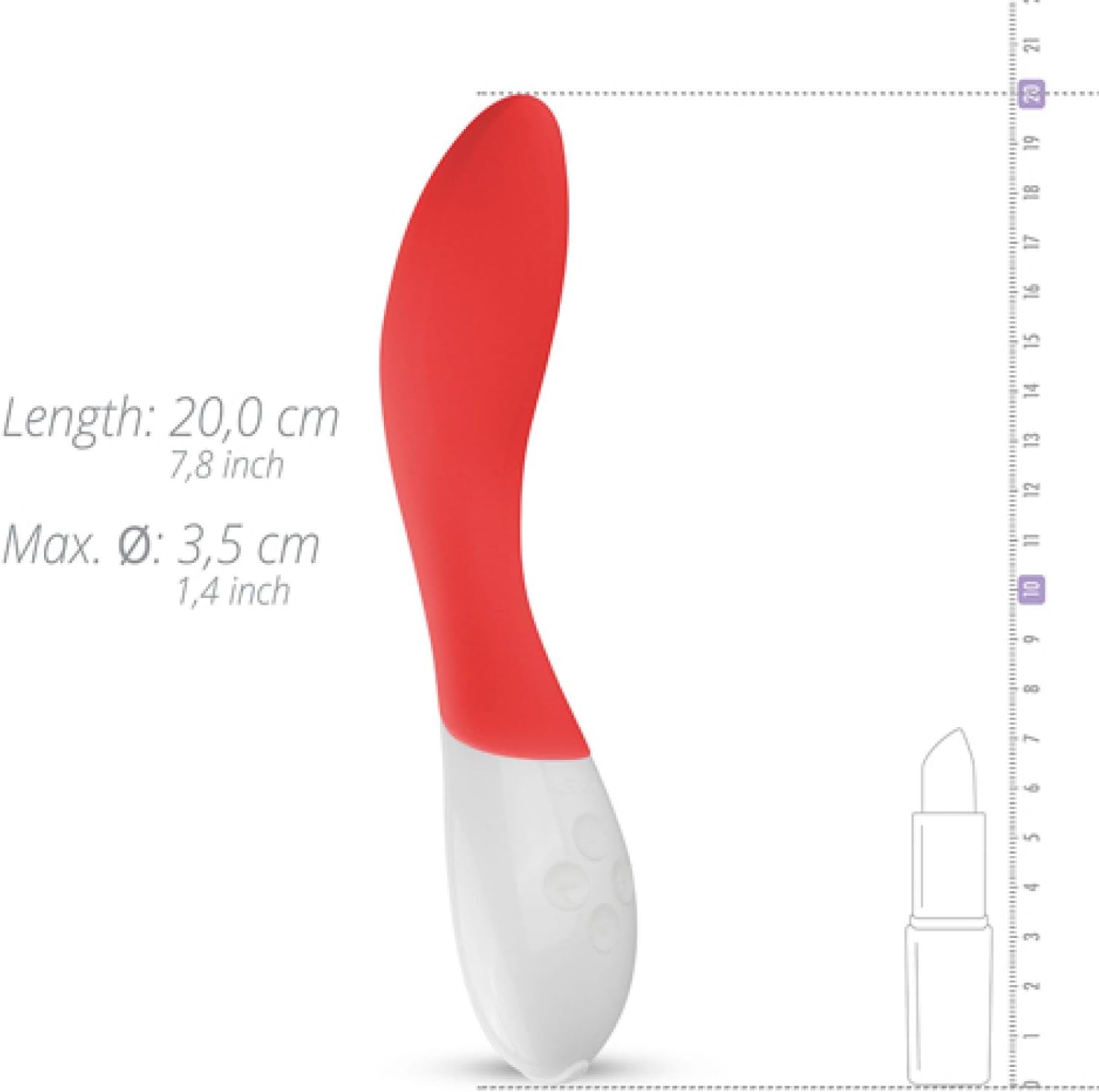 Mona g de Spot Vibrador 20 cm de largo rojo LELO : Amazon.es ...