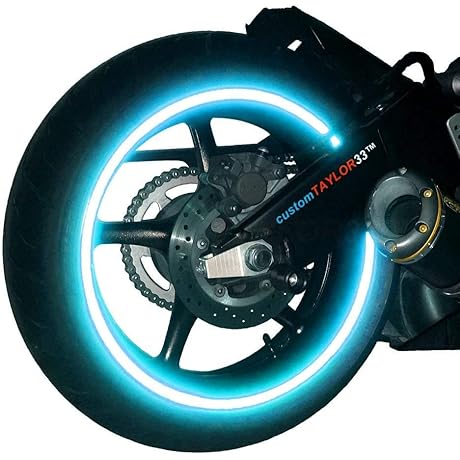 Customtaylor33 Baby Blue High Intensity Grade Reflective Safety Rim Tapes for Optimal...