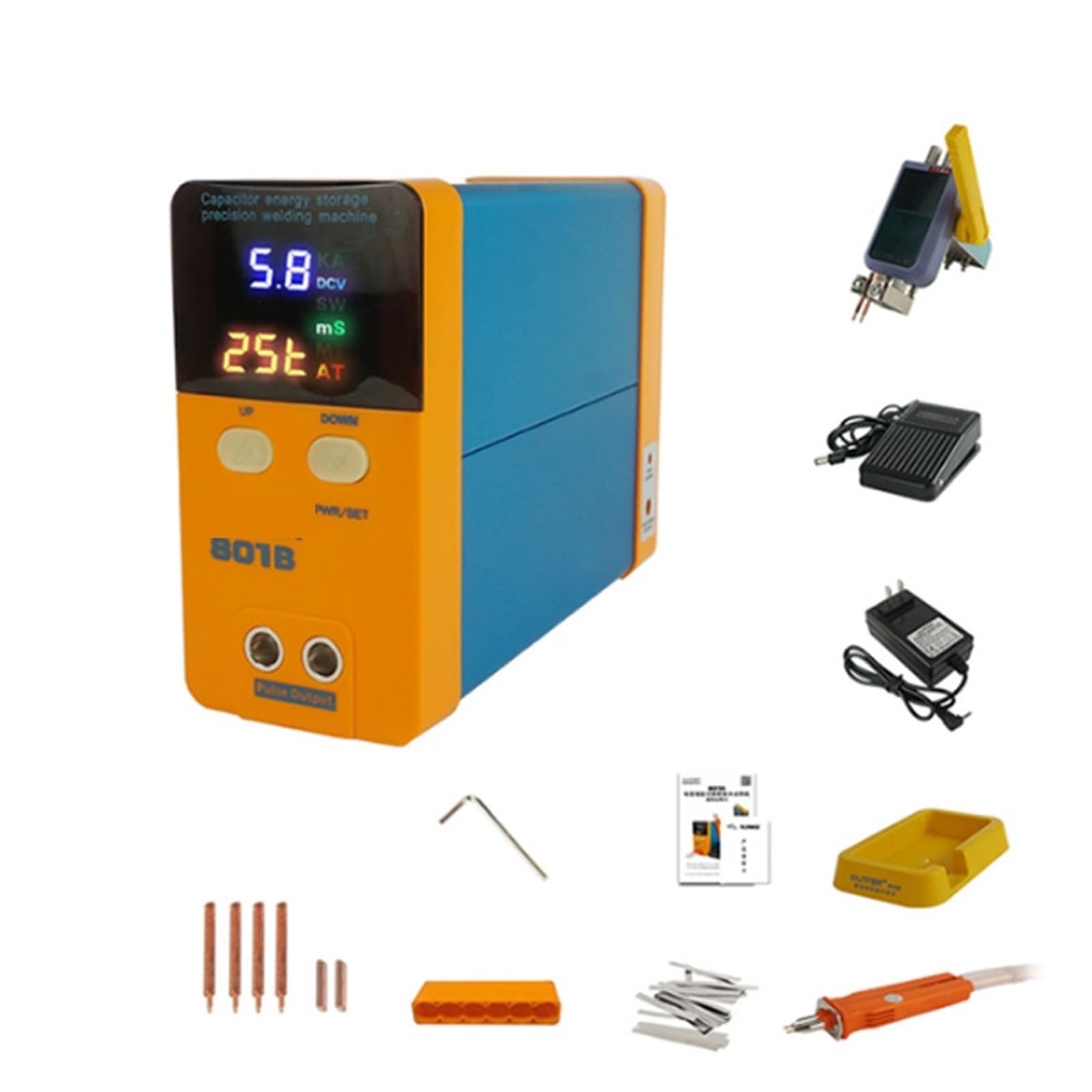Soudeuse par points stockage énergie 12KW pour soudage batterie nickel 801D
