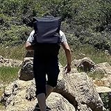 Tragbare WC-Aufbewahrungstasche für Wohnmobil, Camping & Reisen, 1,5 l, robuste Nylon-Tragetasche mit doppeltem Reißverschluss, zusammenklappbares Design, 48 x 38 x 44 cm