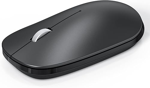 Miniatura 8 de OMOTON Mouse Bluetooth para iPad y iPhone (iPadOS 13  iOS 13 y superior), mouse inalámbrico ultrafino compatible con computadora habilitada con