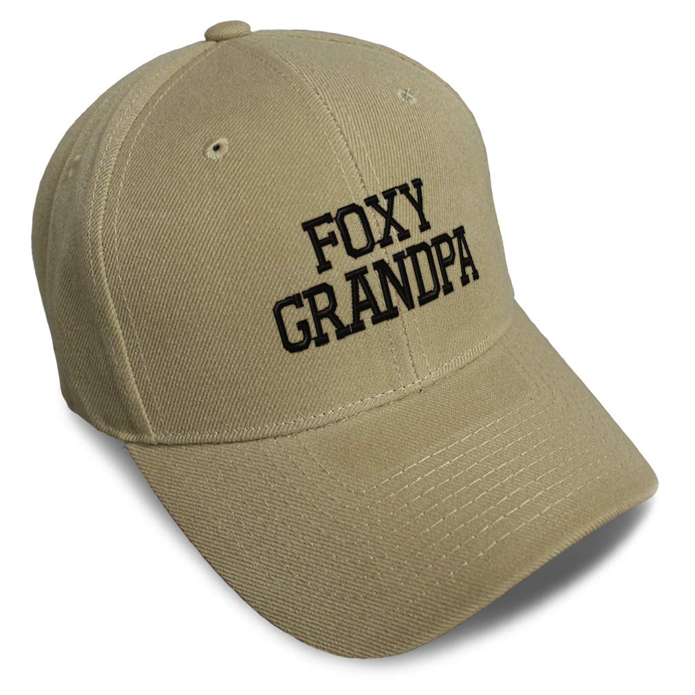 Custom Baseball Cap American Foxy Grandpa Embroidery Dad Hats for Men & Women
