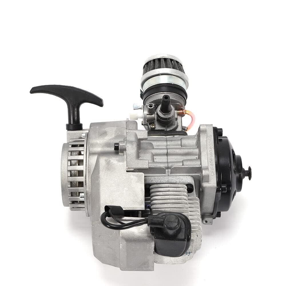 2 TAKT 49CC Motor Pull Start mit Getriebe Vergaser Für Pocket Mini Dirt