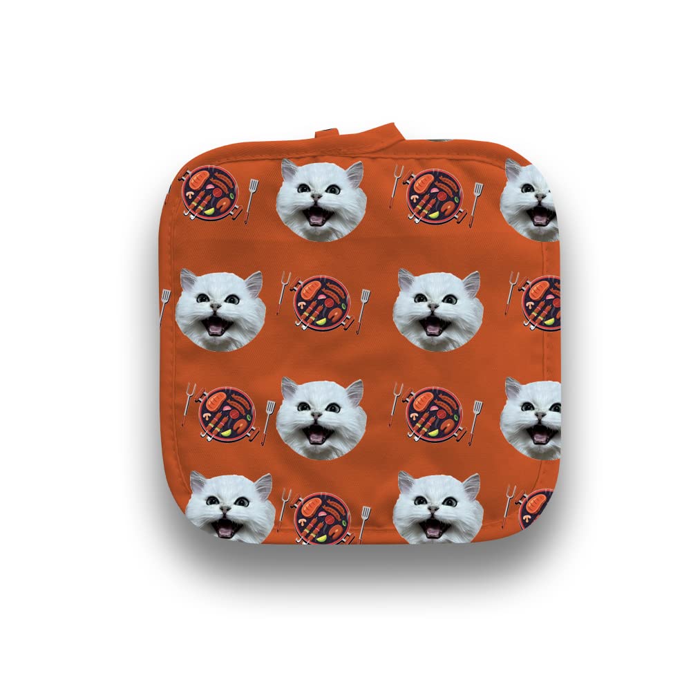 Custom Pot Holders, Oven Heat Insulation and Anti-Scalding Pot Holders, Suitable for Kitchen and Dining Room, Pattern Can Be Customized