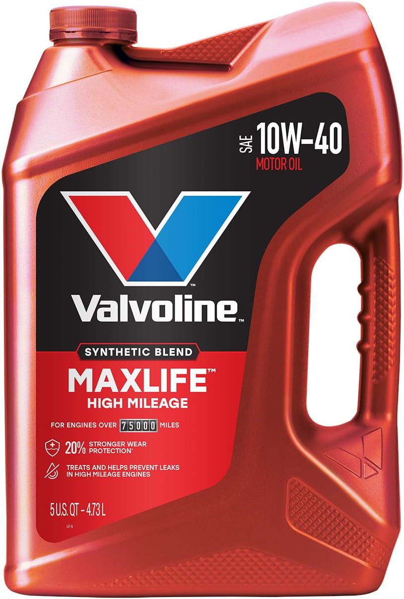 Valvoline 782482 MaxLife SAE 10W-40 High Mileage Motor Oil - 5 Quart