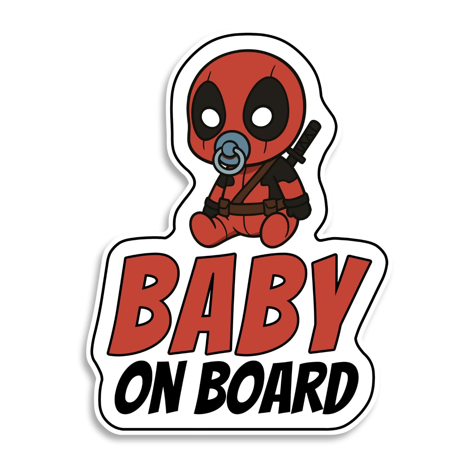 Baby on Board Sign for Car, Baby Superhero, High Visibility Window Sticker Badge, Easy Apply & Remove, Universal Safety Sign