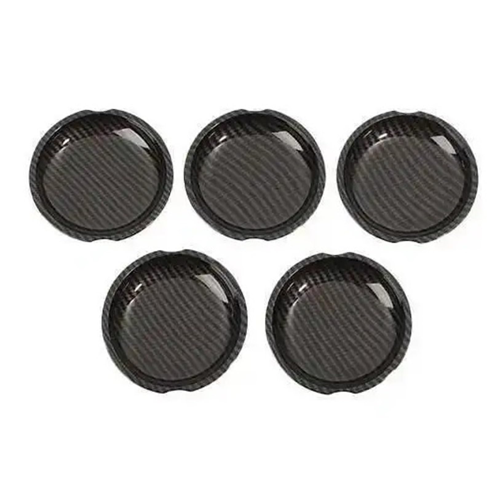 BQWYEDPL Car Door Handle Bowl Decoration Cover Fit for Jeep Fit for Wrangler JK 2007-2017 Car Door Latch Handle(Carbon Fiber Grain)