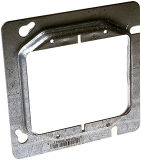 Hubbell-Raco 841 Raised 1/2-Inch, 4-11/16-Inch Square Mud-Ring for 2 Devices