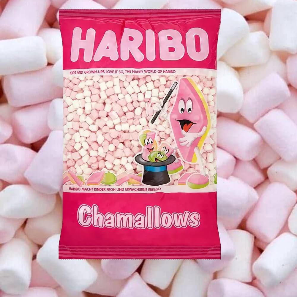 Generic Chamallows Pink & White Mini Mallows 1kg - Vanilla flavour pink & white marshmallows