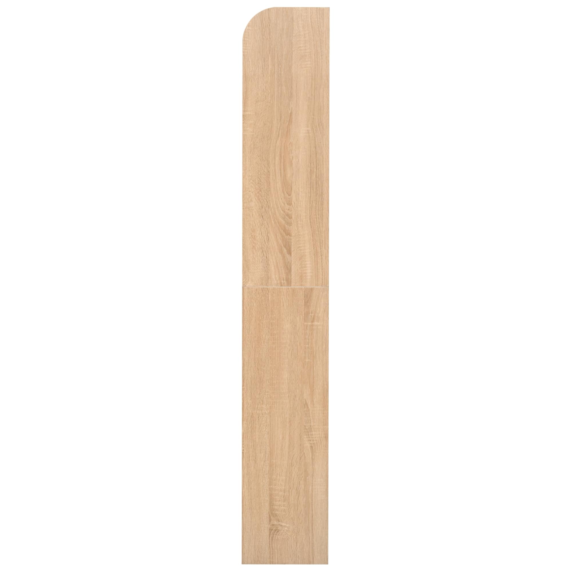 Libreria alta 160 cm, scaffale a 5 livelli, scaffale aperto (colore legno)