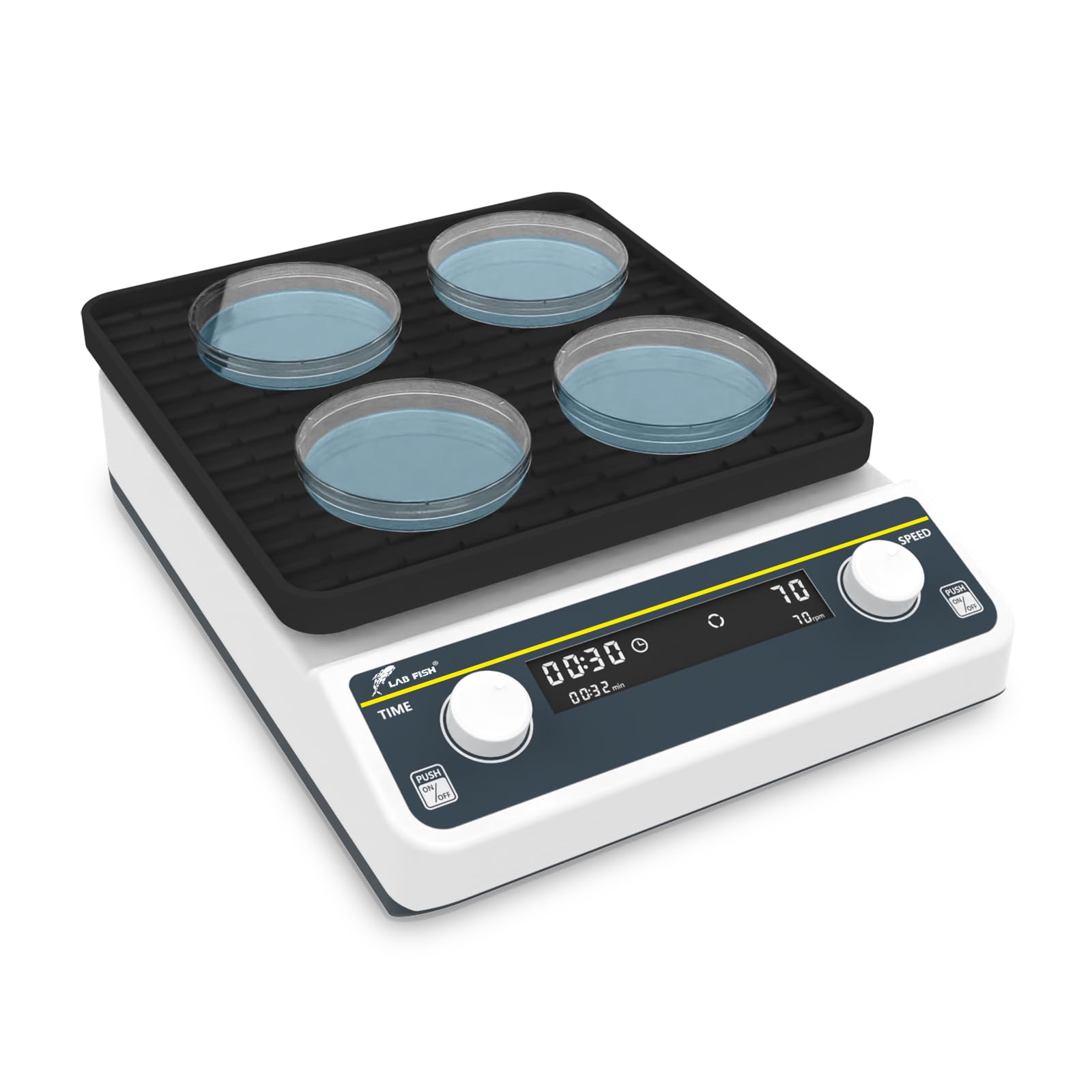 Sponsored Ad - LAB FISH Digital Orbital Shaker Adjustable Speed 40-200RPM,Workplate 9.85"x9.85" Capacity 2KGS,Laboratory Orbital Rotator Shaker with Timer & Continuous Mode for Chemical, Biological