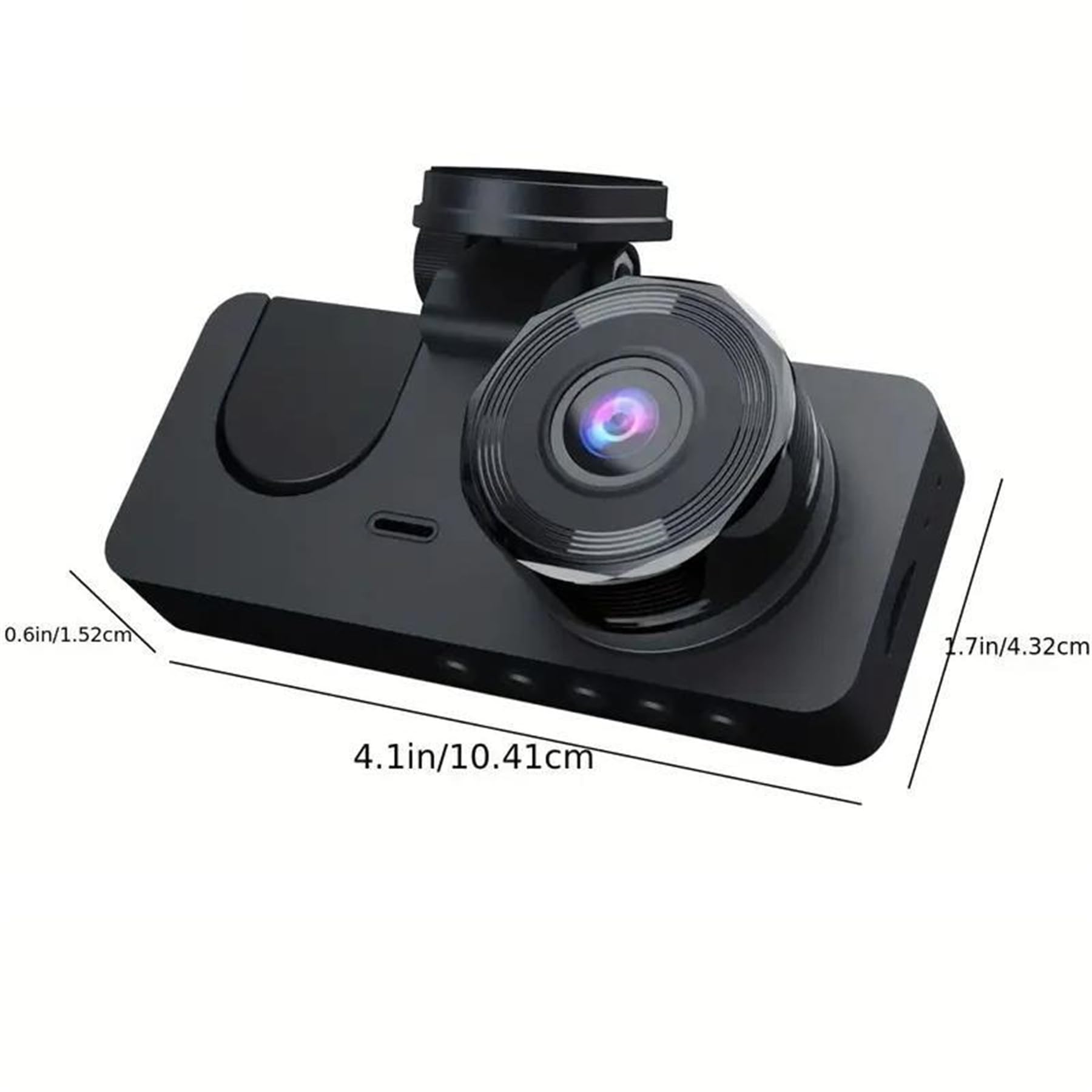 4K Ultra HD Dash Camera for Cars, Front & Rear Dual Lens, 32GB Card, Super Night Vision, 170° Wide Angle, WDR, 2.0