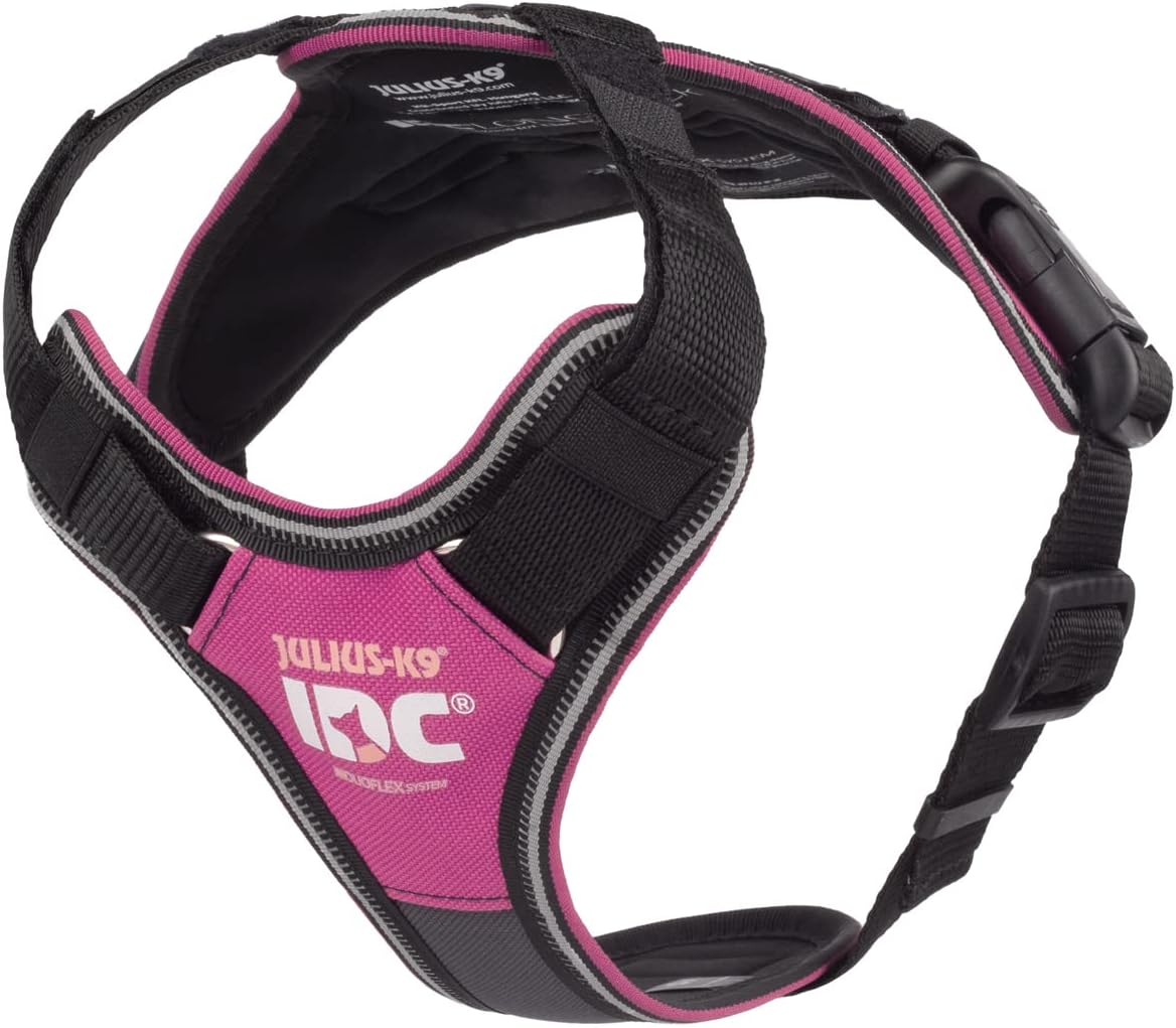 IDC Longwalk Y-Harness, Pink-Gray, Size: 2XS