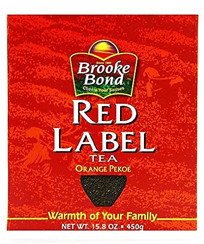 Brooke Bond Red Label Tea (loose tea) - 450g (Pack of 4)