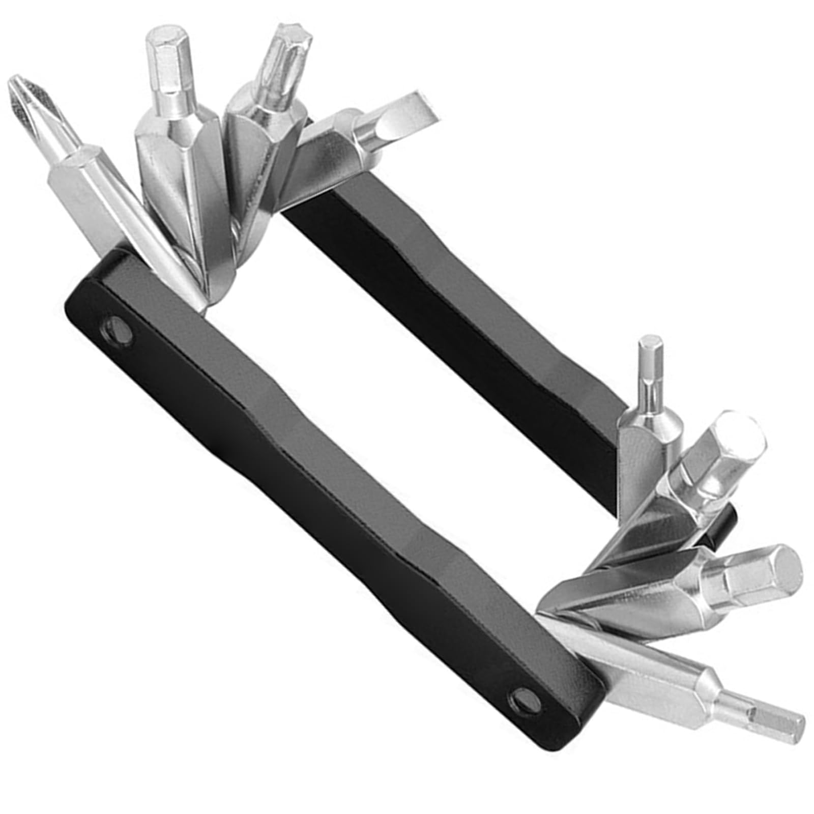 Portable Folding Hexagonal Spokes Wrench Space Saving Mountain Bike Screwdriver Tool for Bicycles Repair and Maintenance Mountain Bike Screwdriver Tool