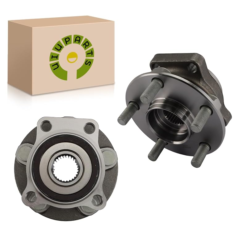 Cubo com rolamento de roda dianteira UIU 5 furos com ABS para Subaru Legacy e Outback – Conjunto com 2