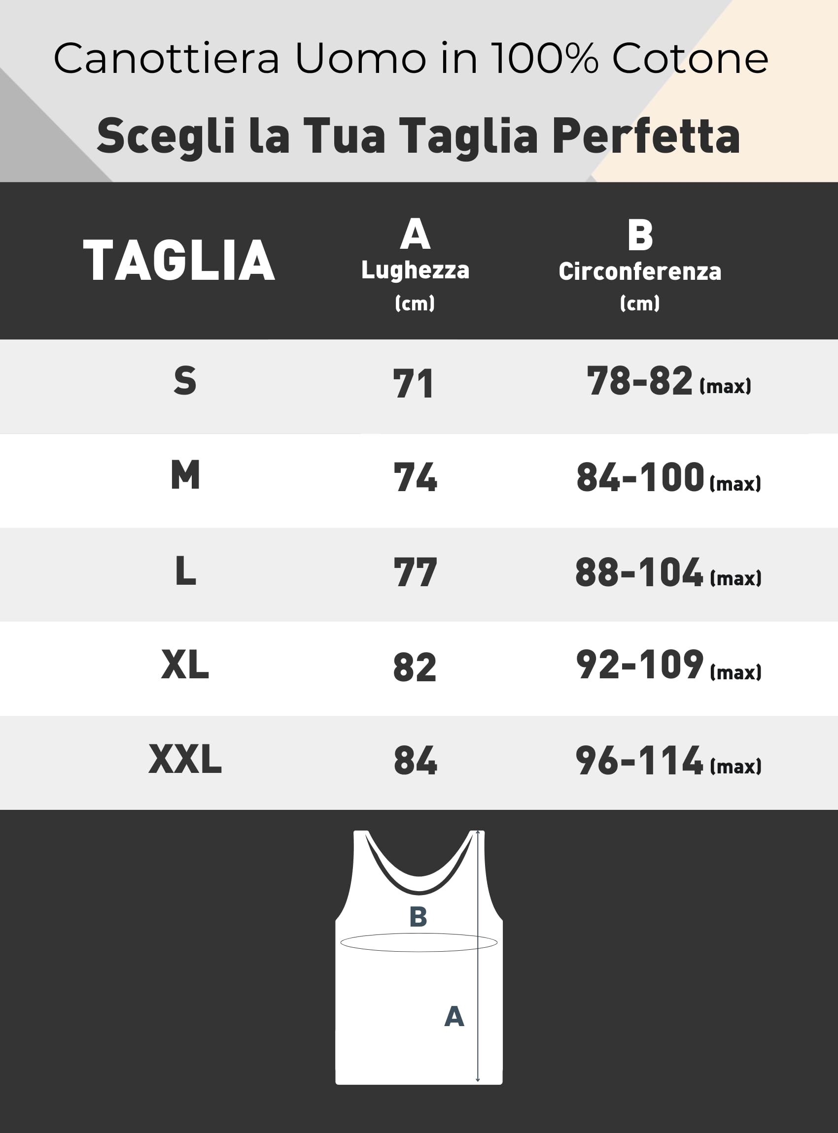 Pinuccio Venegoni Set 3 Canottiera Lana Cotone Uomo Intimo 100% Sulla Pelle; Canottiere Uomo Spalla Larga Invernali, MADE IN ITALY; Canotta Termica Misto Lana Esterno E Cotone Interno Intimo Lana Uomo