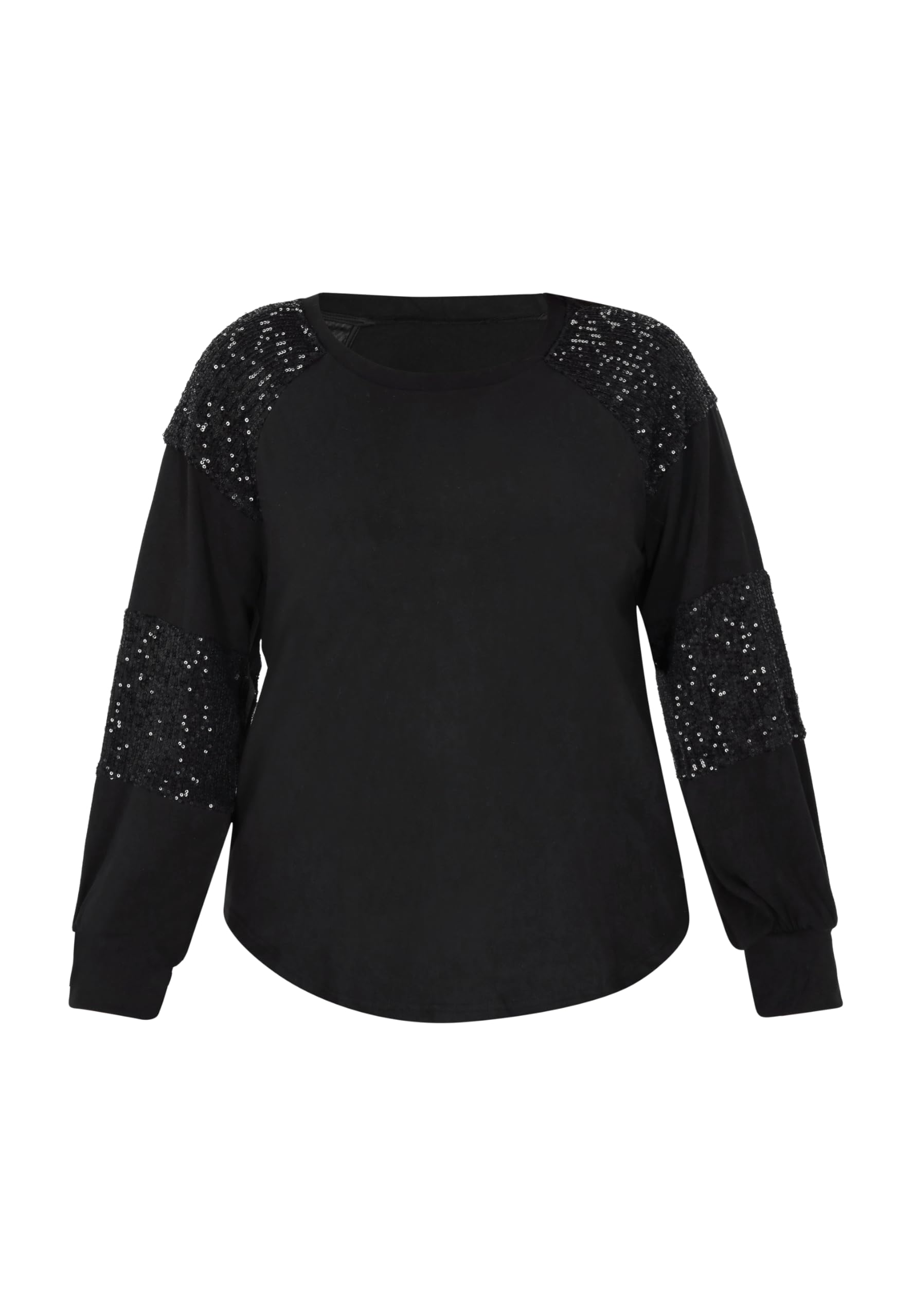 faina Damska bluzka plus size, czarna