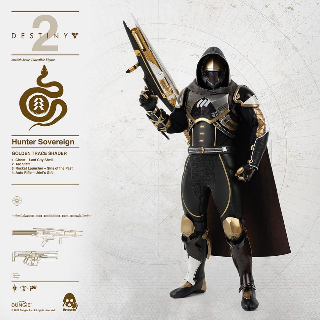 スリーゼロ Destiny 2 ハンター君主装備 黄金の軌跡・シェーダー