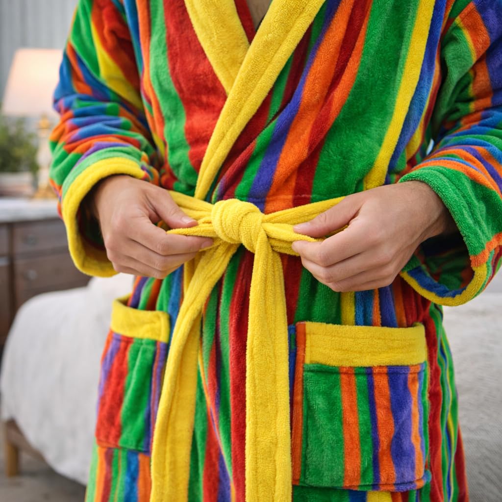 Albornoz Jacquard 100% Algodón 500 g/m² Alta Absorción
