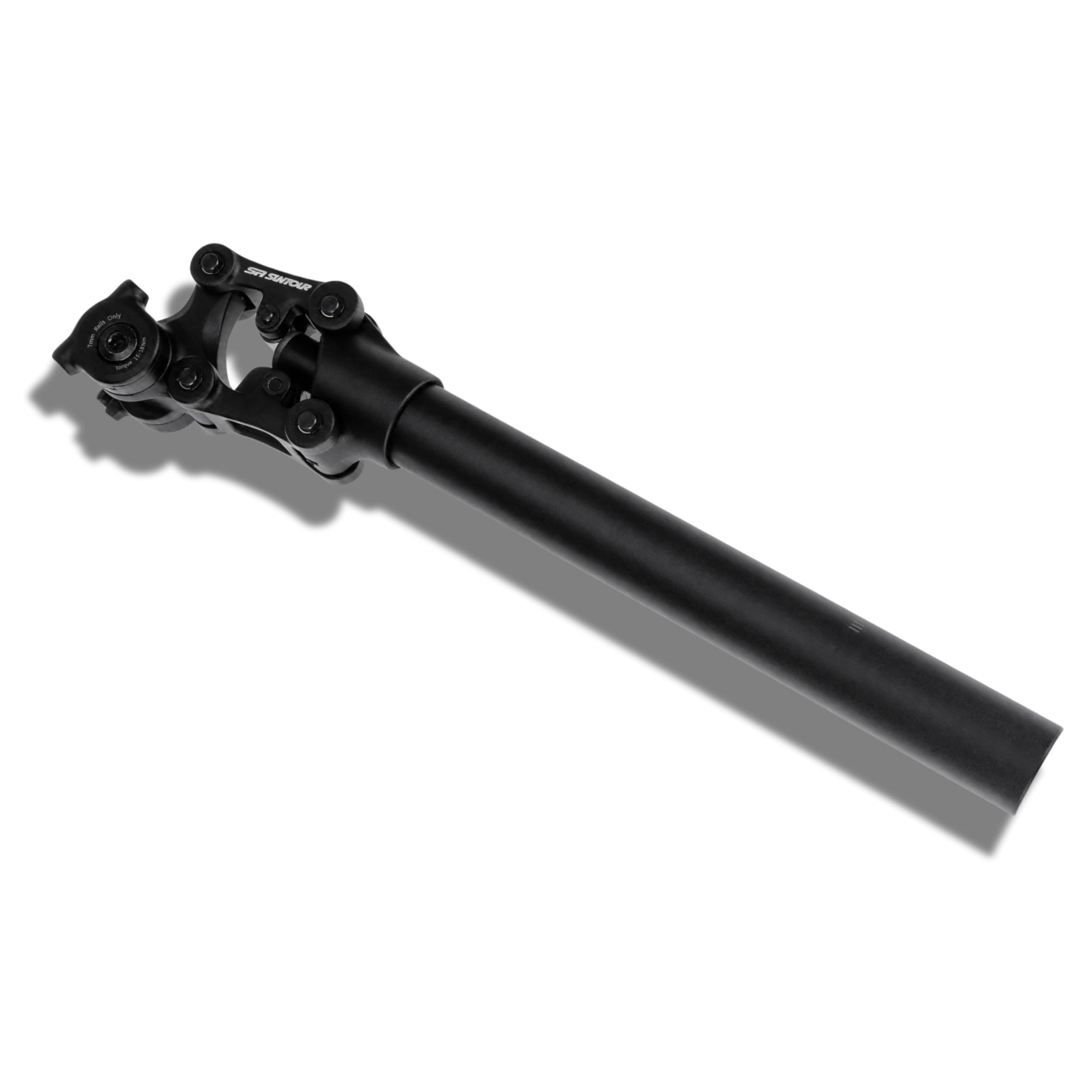 Suntour SP26-NVX Parallelogramm-Federsattelstütze, gefederte Aluminium Sattelstütze, schwarz, stoßdämpfend, perfekt für Trekking, City (Ø 31,6 mm x 350 mm, medium Spring (70-95 kg Fahrergewicht))