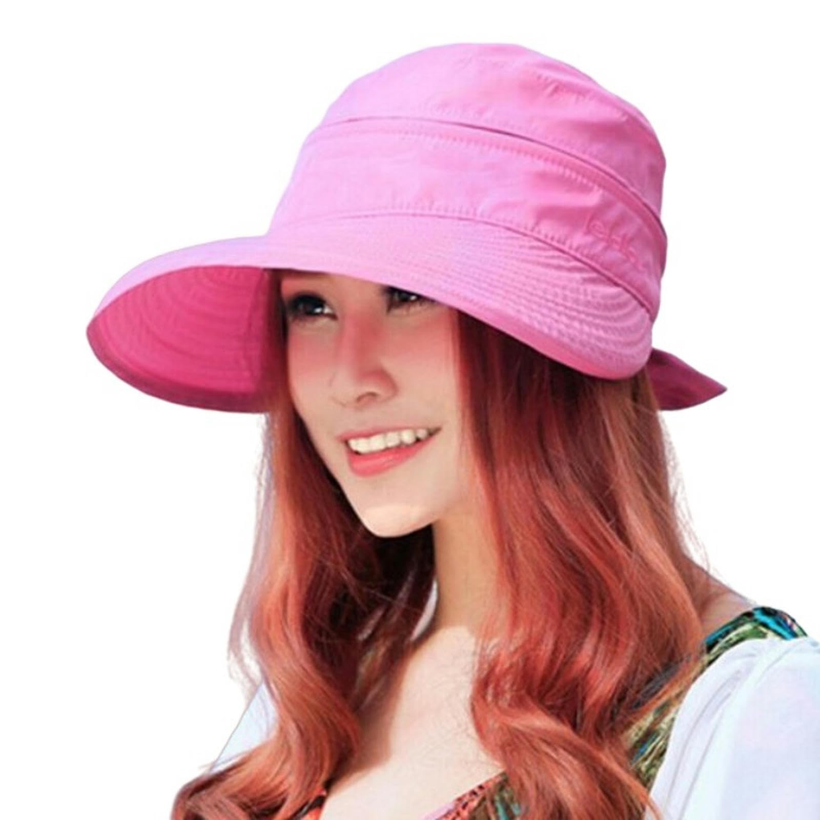 Chapeau de Soleil Protection Solaire Chapeau Femmes Larges Bordure De Soleil Visière Pliable Protection D'Été Printemps D'Été