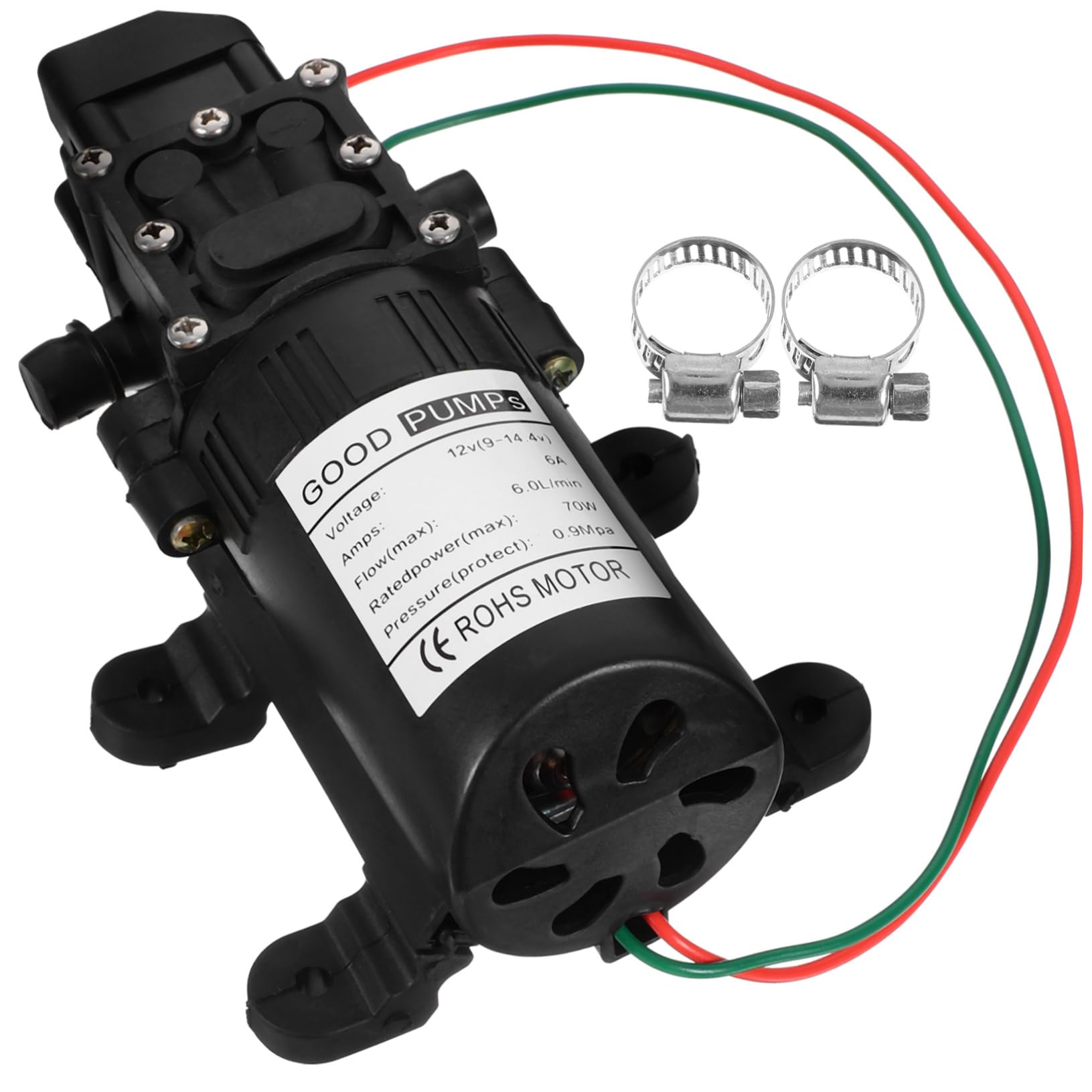 VILLCASE Self Priming Water Pump Mini Electric Diaphragm Pump for Liquid Transfer and Spraying Durable and Automatic with Pressure Switch