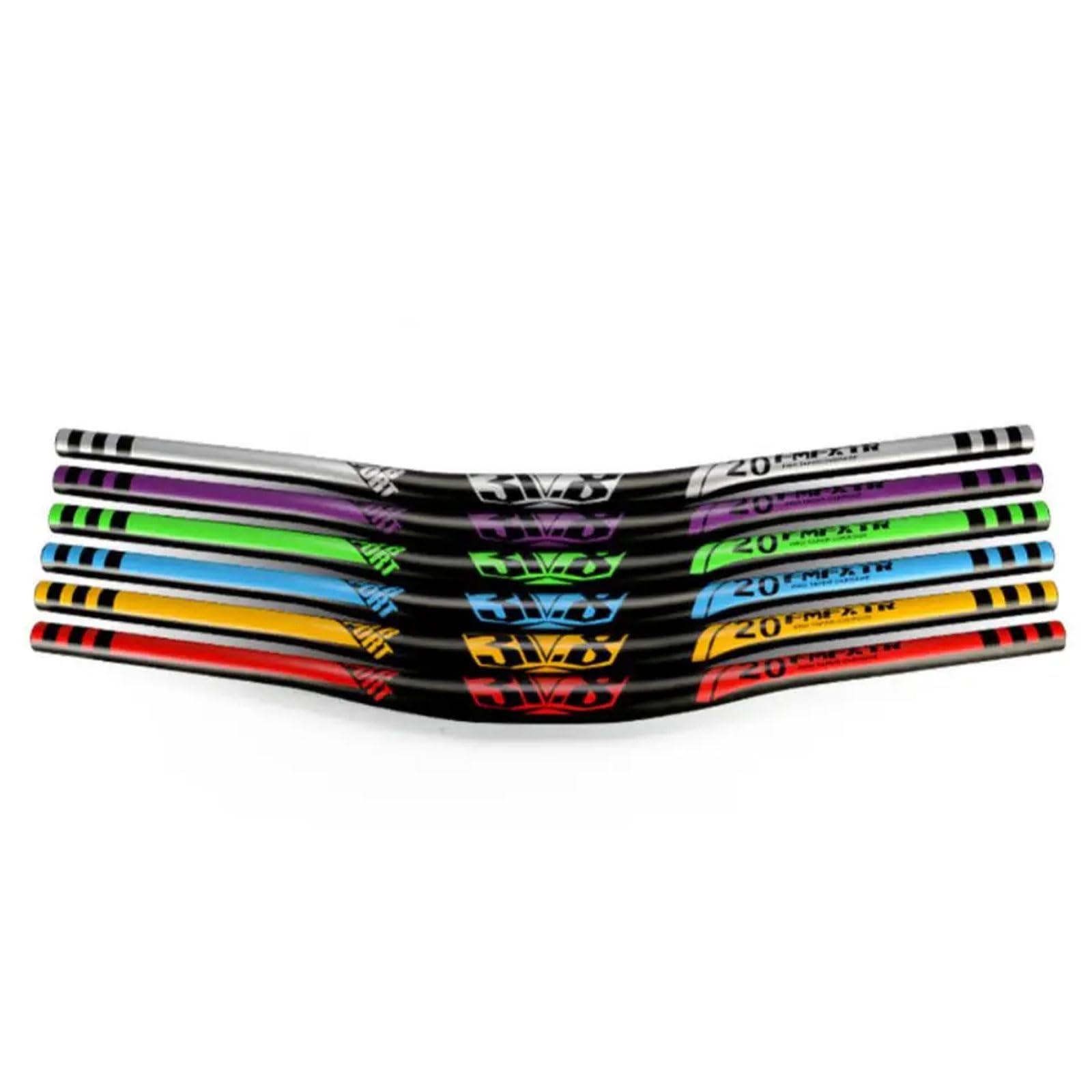 YLME Manubrio per Mountain Bike, Manubrio MTB in Lega di Alluminio da 31,8 Mm, Manubrio per Bicicletta A Forma di Rondine per Ciclismo su Strada di Montagna BMX