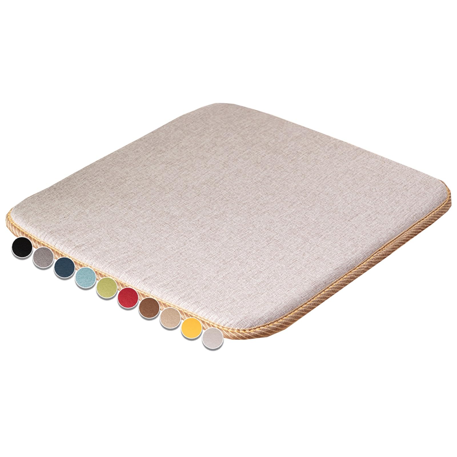 MCNDSI Stool Cushion Square 16x16/18x18/20x20 inch Non-Slip Bar Stool Square Thick Seat Cushion Chair Pads Padded Seat Covers square(#1,18x18inch/45x45cm)